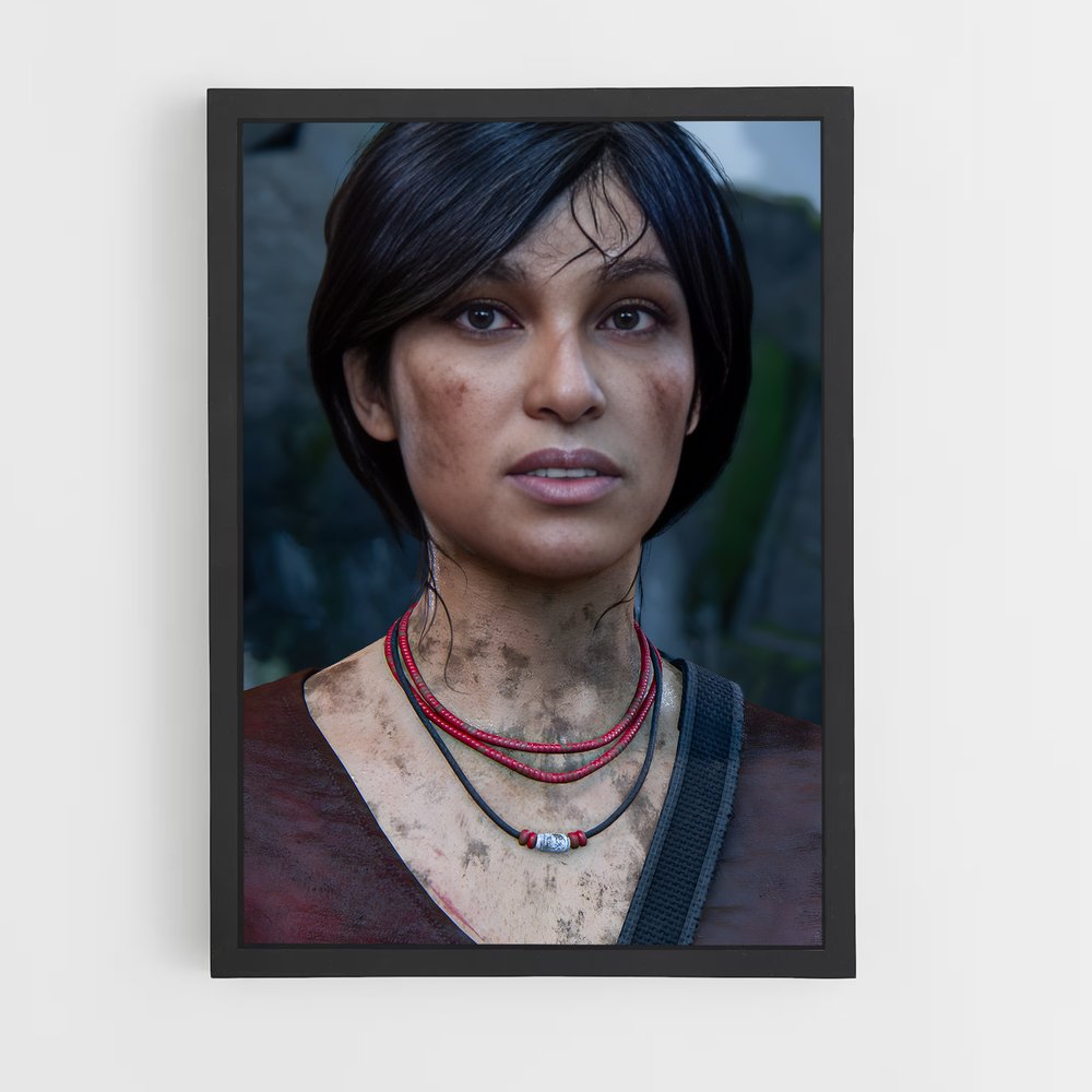 Poster Chloe frazer – affiche Uncharted (vue 2)